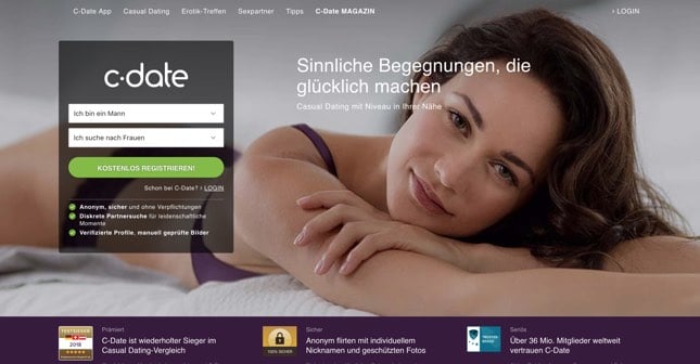 C-Date.com der Seitensprunganbieter mit einer großen Commuity