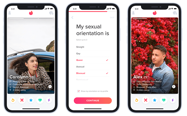 Tinder sexuelle Orientierung