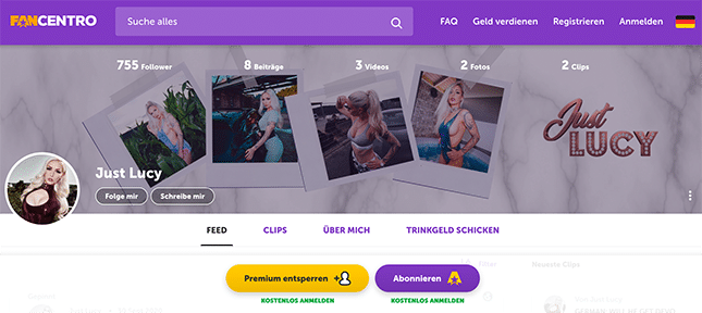 Fancentro Premium-Snapchat von Just Lucy