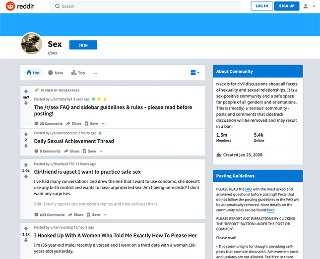 reddit Sex-Forum