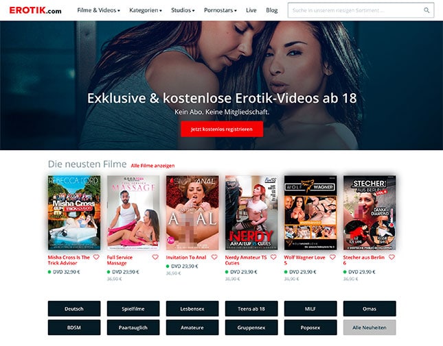 Online erotik anschauen filme Die besten