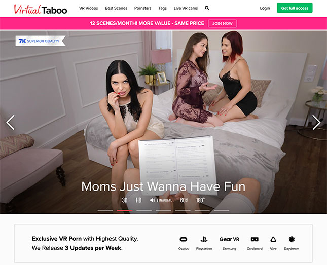 VirtualTaboo VR Porn Video Site