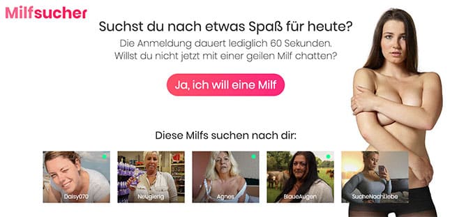 milfsucher.com sichere und diskrete Seite für erotische MILF Chats