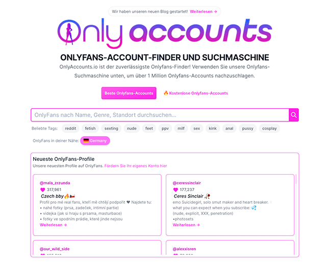 Onlyfans Account Finder onlyaccounts.io